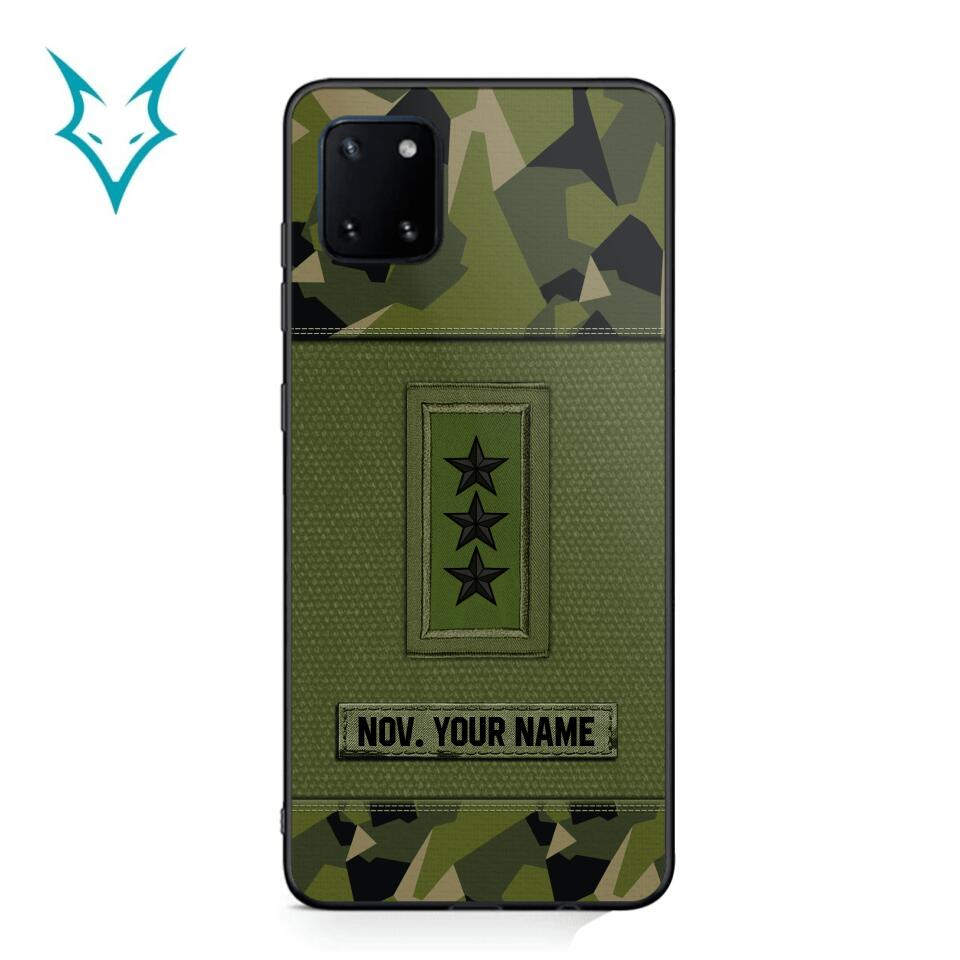 Personalized Swedish Soldier Phone Case Printed .ATW