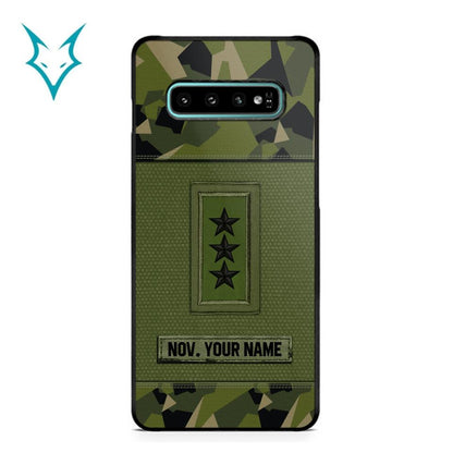 Personalized Swedish Soldier Phone Case Printed .ATW