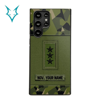 Personalized Swedish Soldier Phone Case Printed .ATW