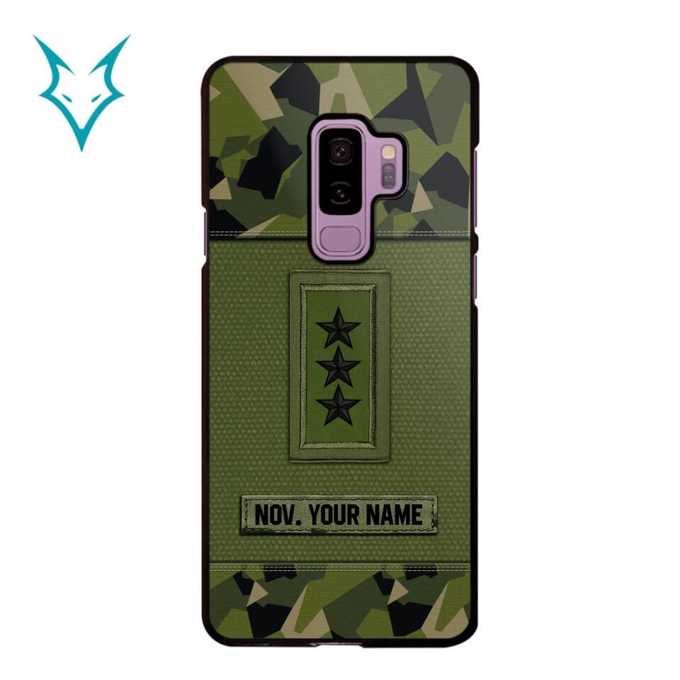 Personalized Swedish Soldier Phone Case Printed .ATW