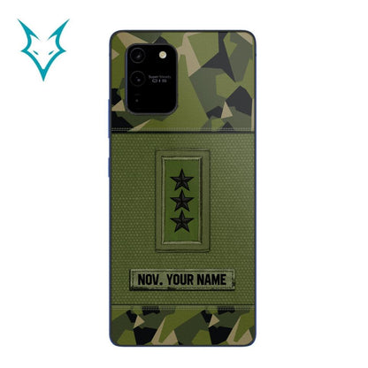 Personalized Swedish Soldier Phone Case Printed .ATW