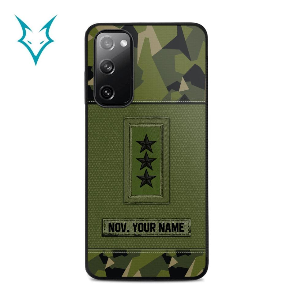 Personalized Swedish Soldier Phone Case Printed .ATW