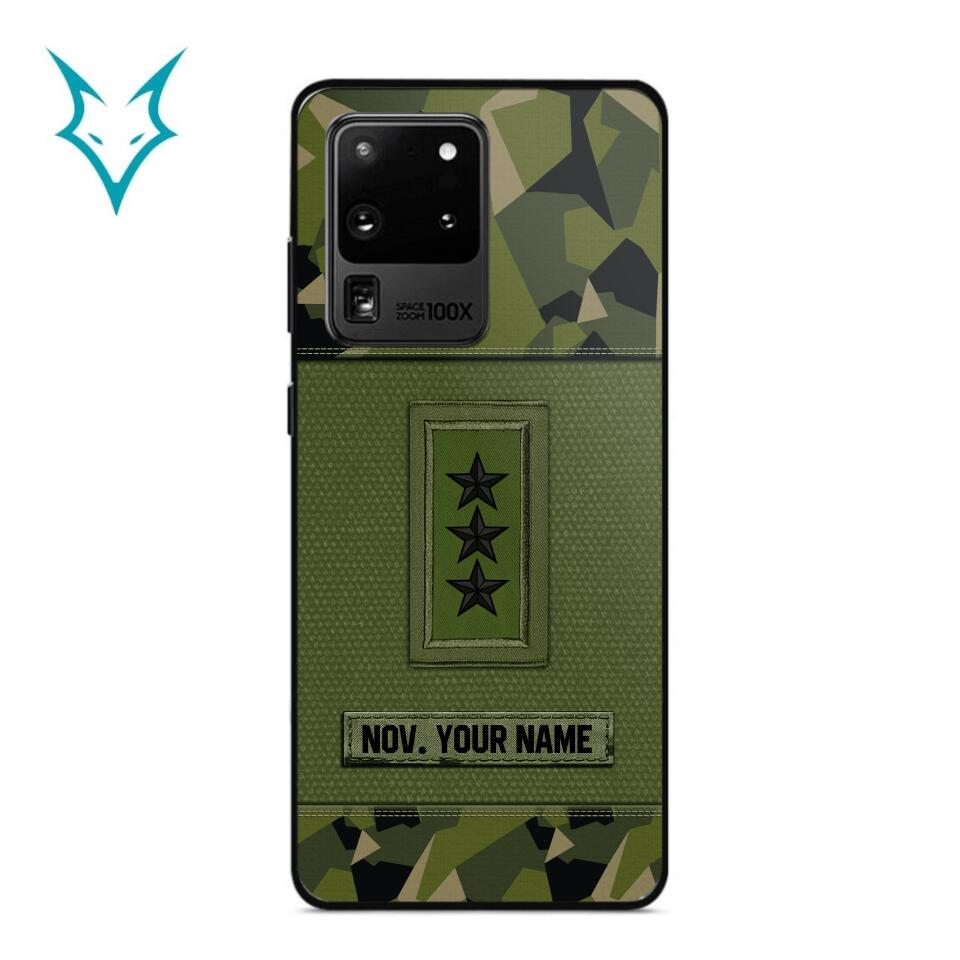 Personalized Swedish Soldier Phone Case Printed .ATW