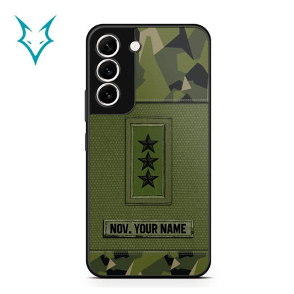 Personalized Swedish Soldier Phone Case Printed .ATW