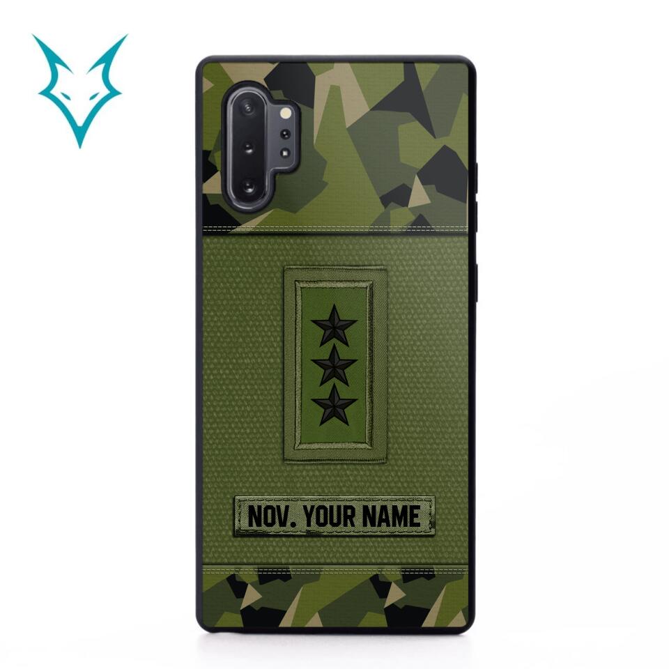 Personalized Swedish Soldier Phone Case Printed .ATW