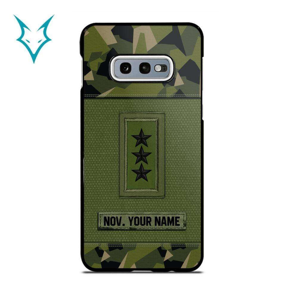 Personalized Swedish Soldier Phone Case Printed .ATW