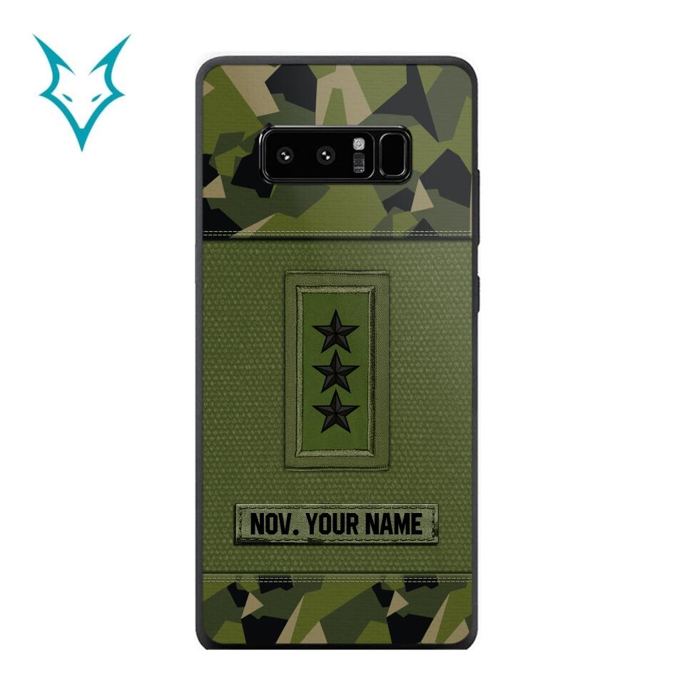 Personalized Swedish Soldier Phone Case Printed .ATW