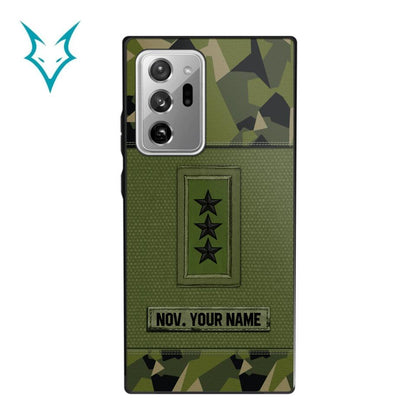 Personalized Swedish Soldier Phone Case Printed .ATW