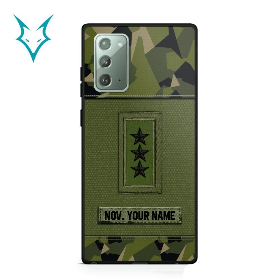 Personalized Swedish Soldier Phone Case Printed .ATW