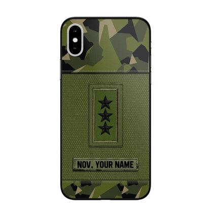 Personalized Swedish Soldier Phone Case Printed .ATW