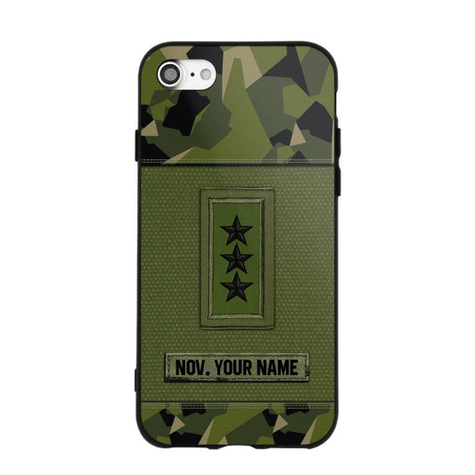 Personalized Swedish Soldier Phone Case Printed .ATW