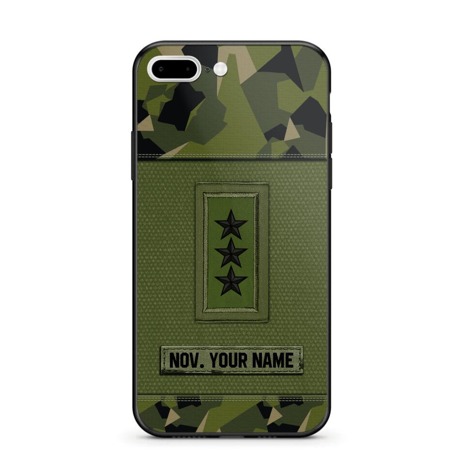 Personalized Swedish Soldier Phone Case Printed .ATW