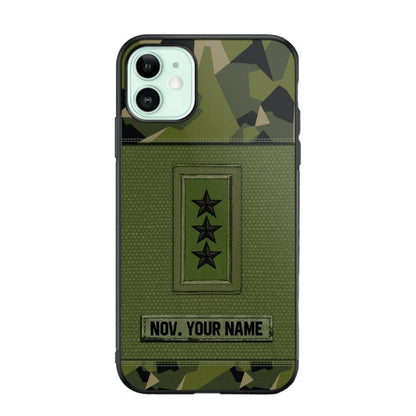 Personalized Swedish Soldier Phone Case Printed .ATW