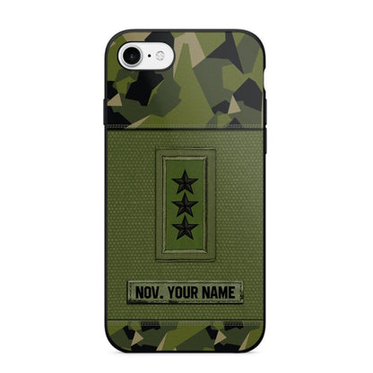 Personalized Swedish Soldier Phone Case Printed .ATW