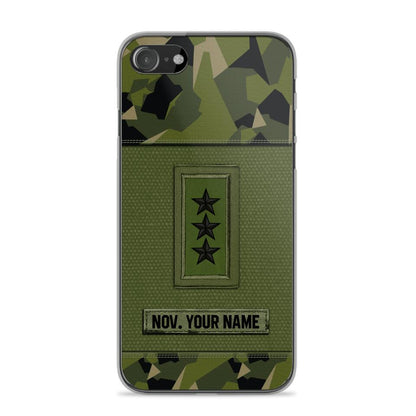 Personalized Swedish Soldier Phone Case Printed .ATW