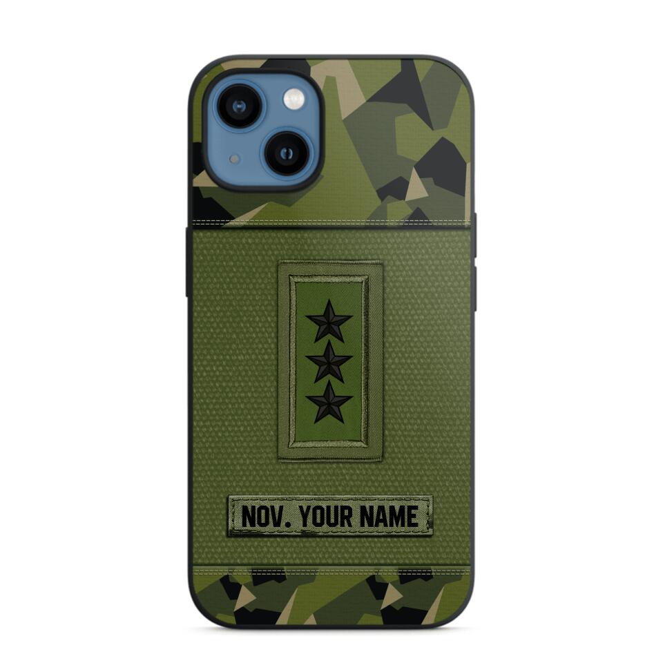 Personalized Swedish Soldier Phone Case Printed .ATW