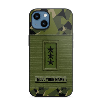 Personalized Swedish Soldier Phone Case Printed .ATW