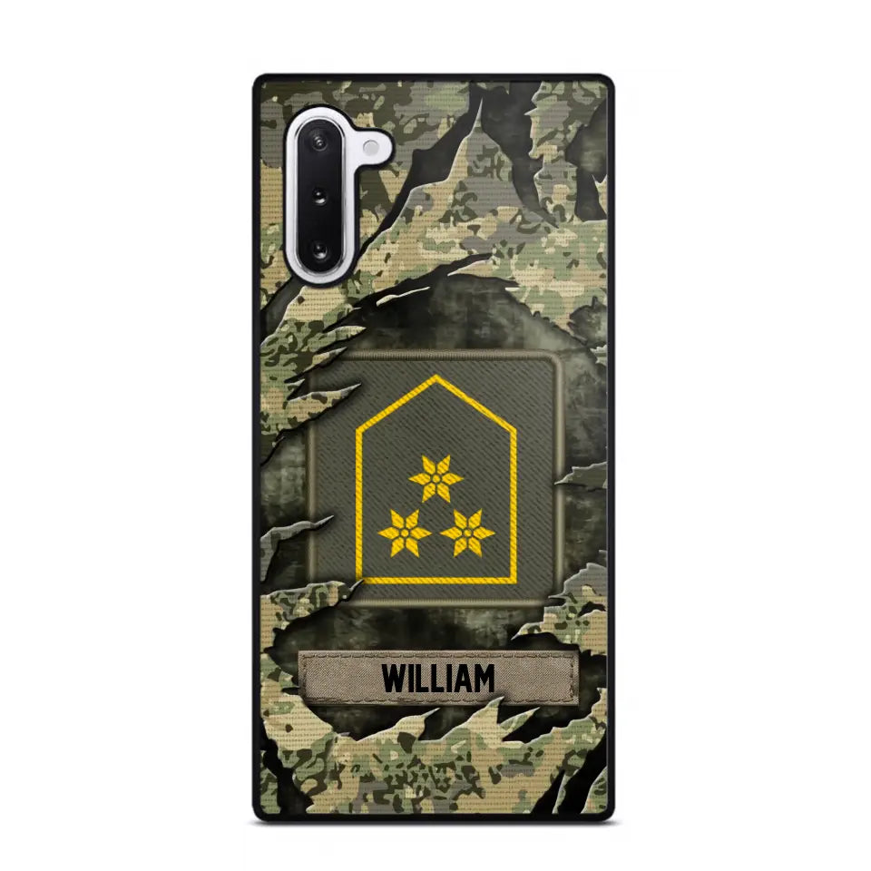 Personalized Austrian Veteran/Soldier Phone Case Printed.SAP