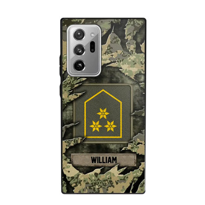 Personalized Austrian Veteran/Soldier Phone Case Printed.SAP