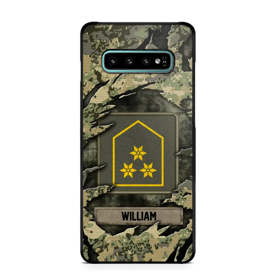 Personalized Austrian Veteran/Soldier Phone Case Printed.SAP