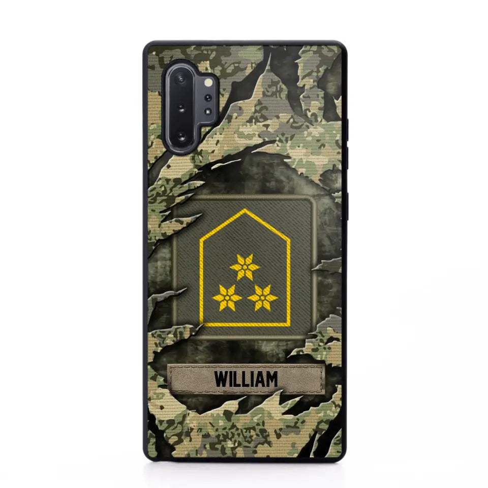 Personalized Austrian Veteran/Soldier Phone Case Printed.SAP