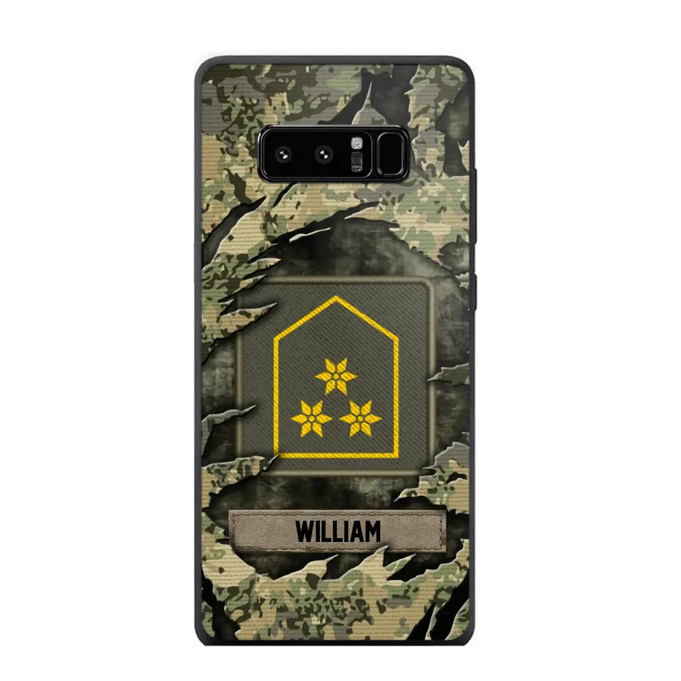 Personalized Austrian Veteran/Soldier Phone Case Printed.SAP