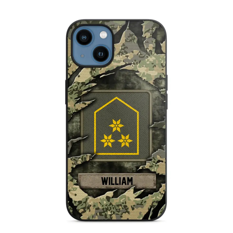 Personalized Austrian Veteran/Soldier Phone Case Printed.SAP