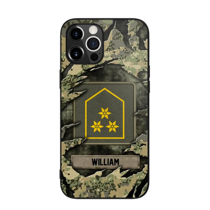 Personalized Austrian Veteran/Soldier Phone Case Printed.SAP