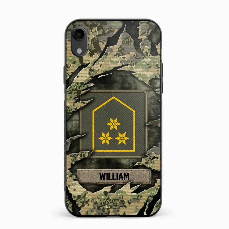 Personalized Austrian Veteran/Soldier Phone Case Printed.SAP