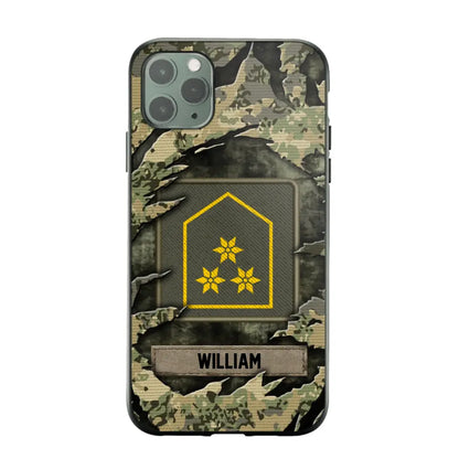 Personalized Austrian Veteran/Soldier Phone Case Printed.SAP