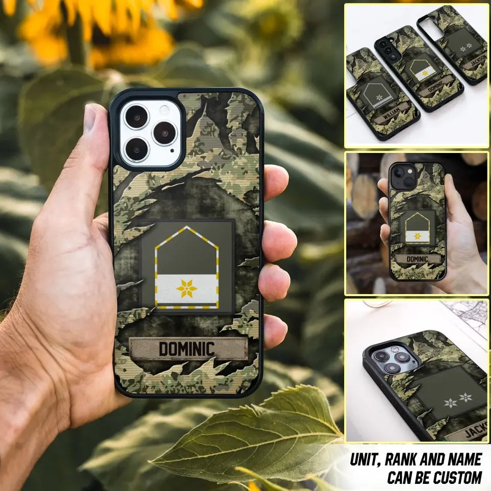 Personalized Austrian Veteran/Soldier Phone Case Printed.SAP