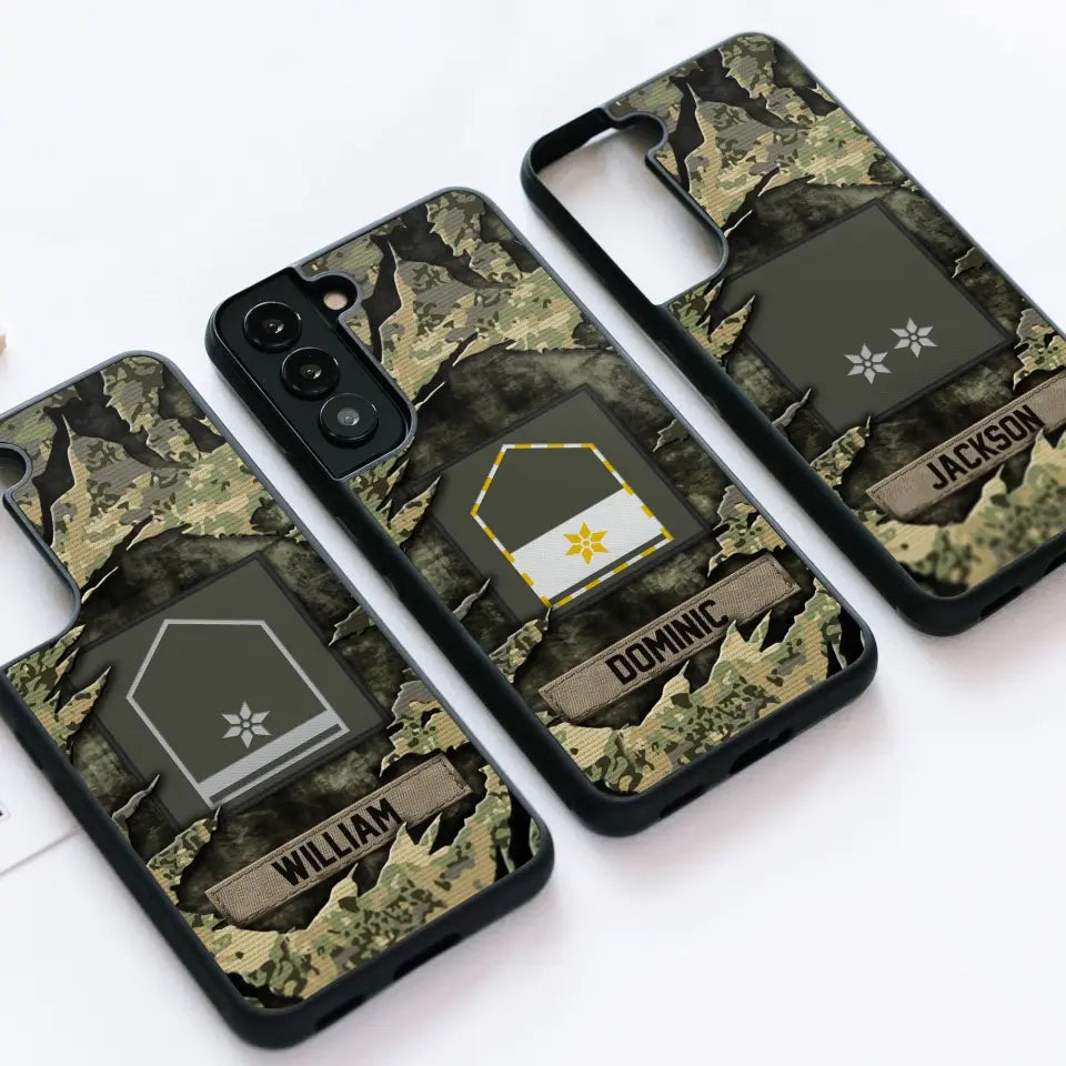 Personalized Austrian Veteran/Soldier Phone Case Printed.SAP