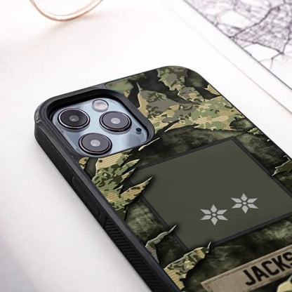 Personalized Austrian Veteran/Soldier Phone Case Printed.SAP