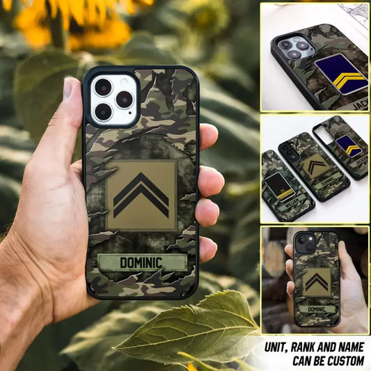 Personalized French Veteran/Soldier Phone Case Printed.SAP