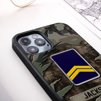 Personalized French Veteran/Soldier Phone Case Printed.SAP