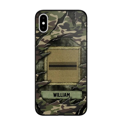 Personalized French Veteran/Soldier Phone Case Printed.SAP