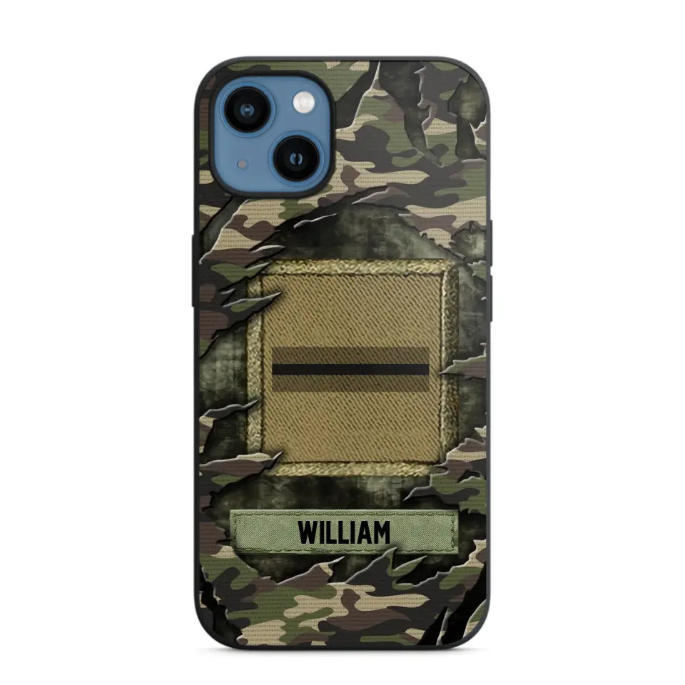 Personalized French Veteran/Soldier Phone Case Printed.SAP