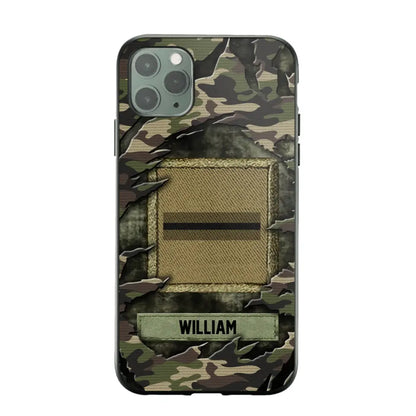 Personalized French Veteran/Soldier Phone Case Printed.SAP