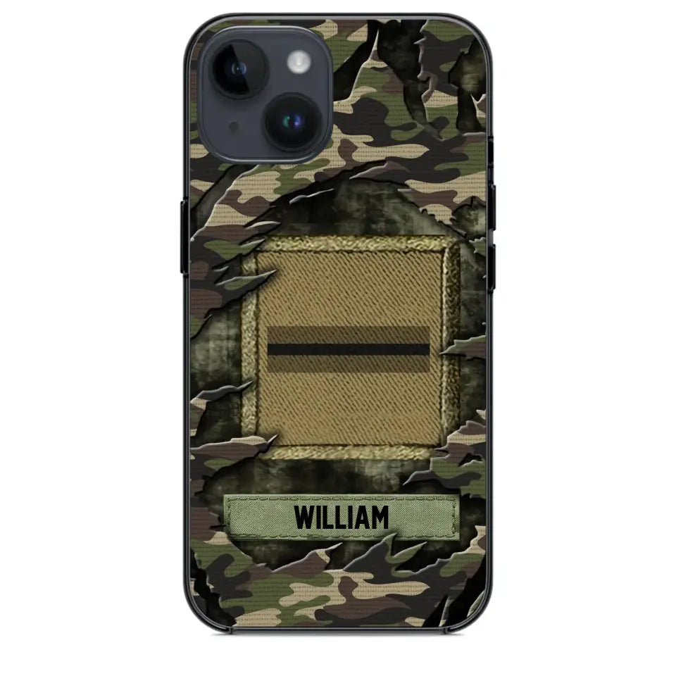 Personalized French Veteran/Soldier Phone Case Printed.SAP