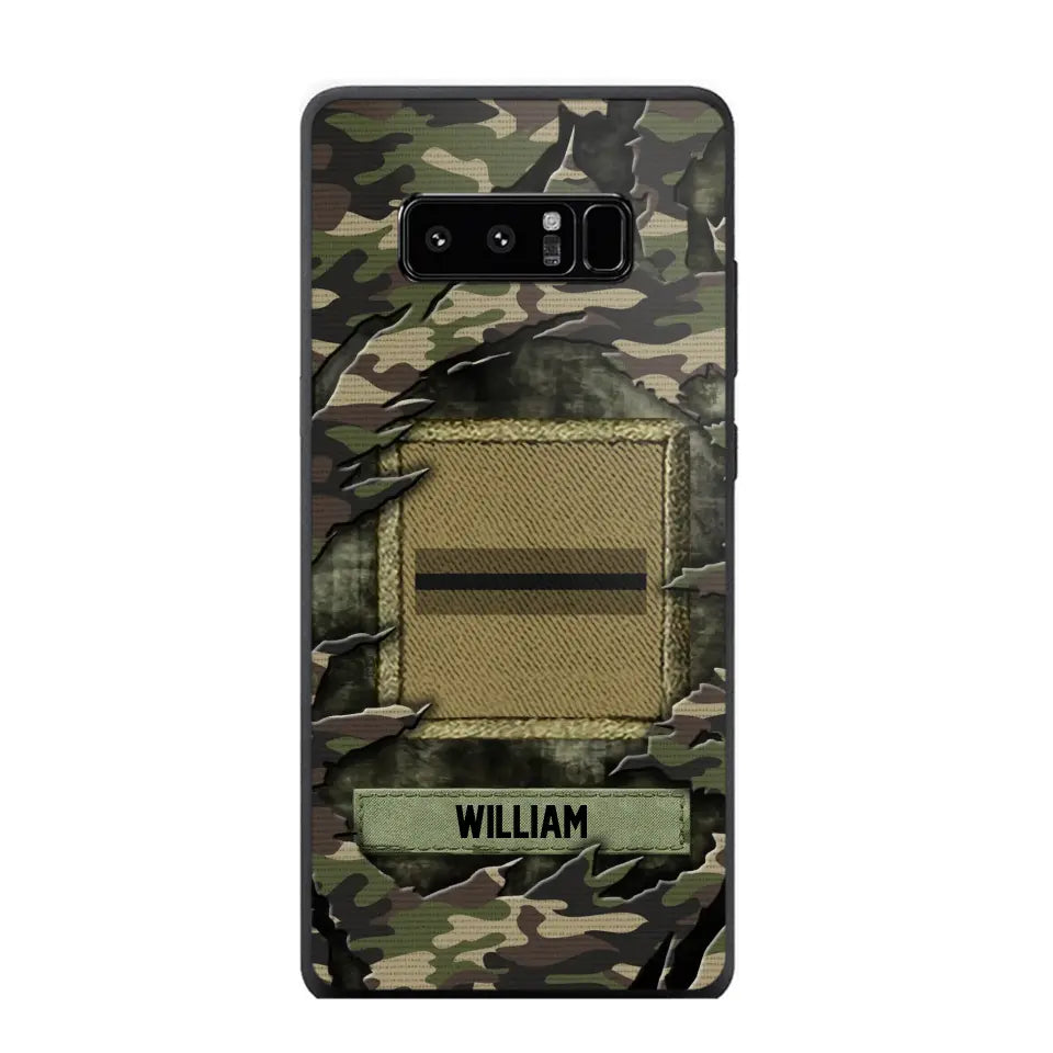 Personalized French Veteran/Soldier Phone Case Printed.SAP