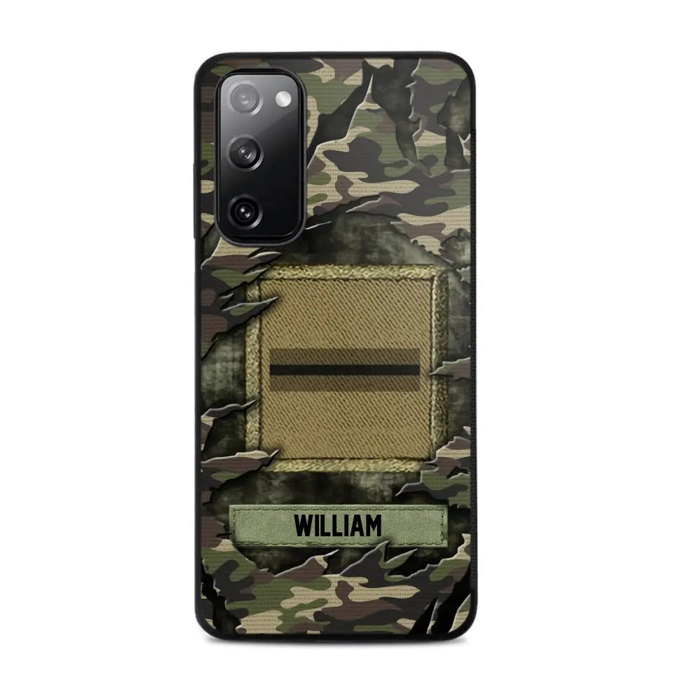 Personalized French Veteran/Soldier Phone Case Printed.SAP