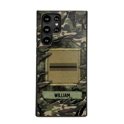 Personalized French Veteran/Soldier Phone Case Printed.SAP