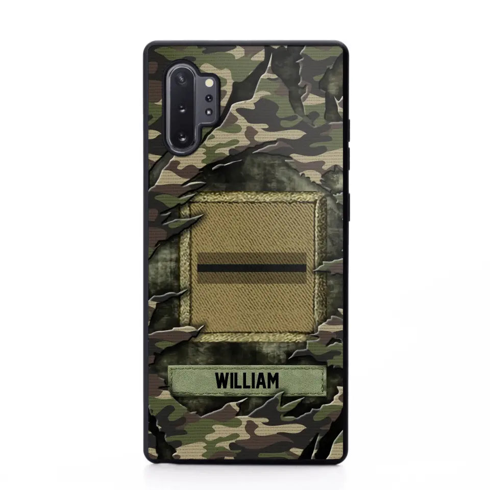 Personalized French Veteran/Soldier Phone Case Printed.SAP