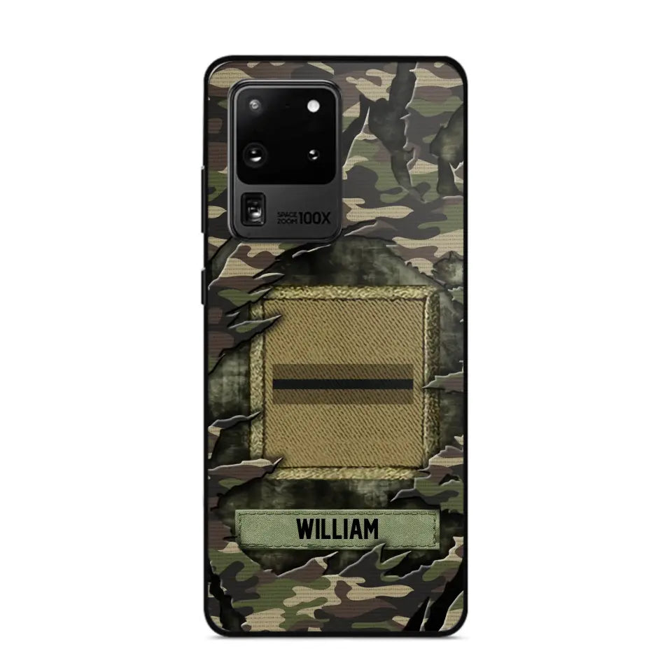 Personalized French Veteran/Soldier Phone Case Printed.SAP