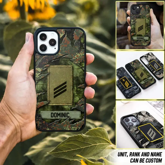 Personalized German Veteran/Soldier Phone Case Printed.SAP