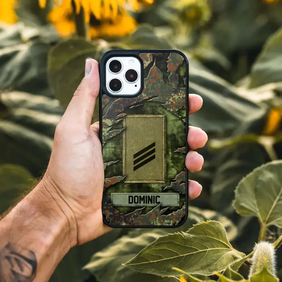 Personalized German Veteran/Soldier Phone Case Printed.SAP