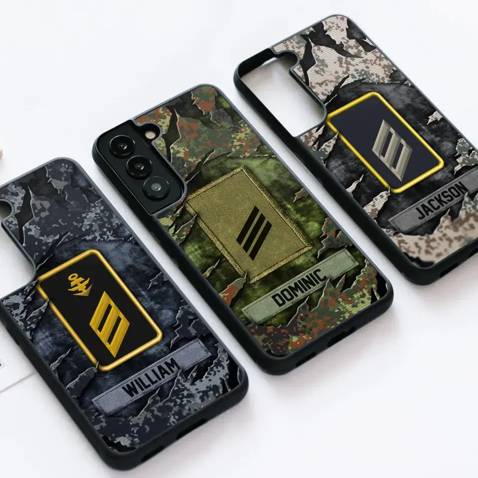 Personalized German Veteran/Soldier Phone Case Printed.SAP