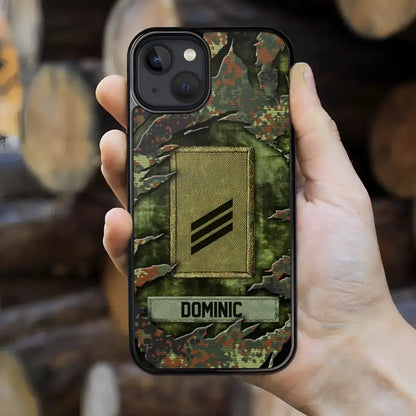 Personalized German Veteran/Soldier Phone Case Printed.SAP