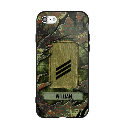 Personalized German Veteran/Soldier Phone Case Printed.SAP