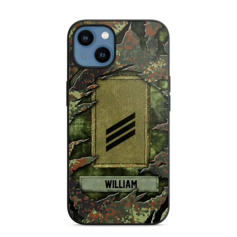 Personalized German Veteran/Soldier Phone Case Printed.SAP